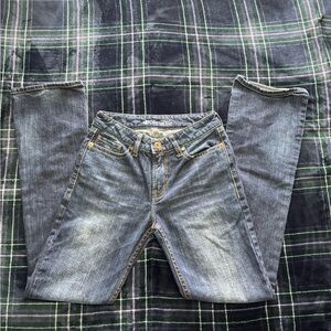 Bootheel Mayfair Fit women’s dark wash blue denim size 2